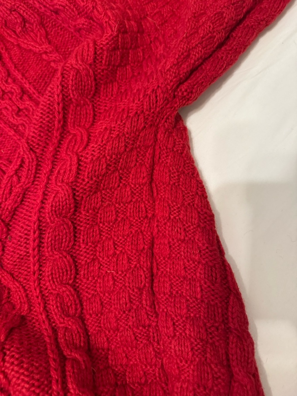 Aran Crafts Vibrant Red Crewneck Sweater - Picture 6 of 14